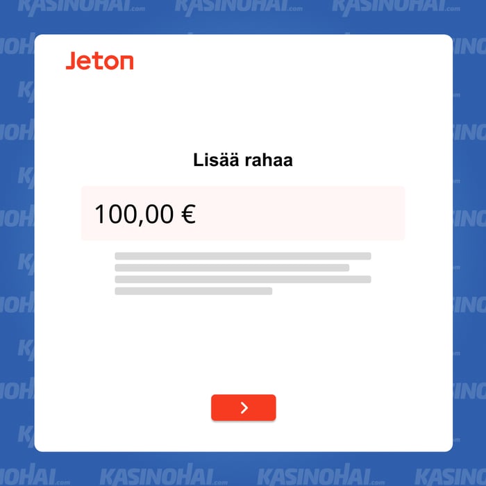 Siirrä rahaa Jeton-lompakkoon