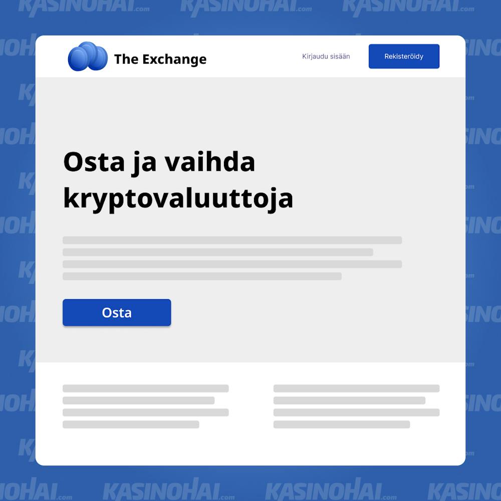 Osta kryptovaluuttoja kryptopörssistä