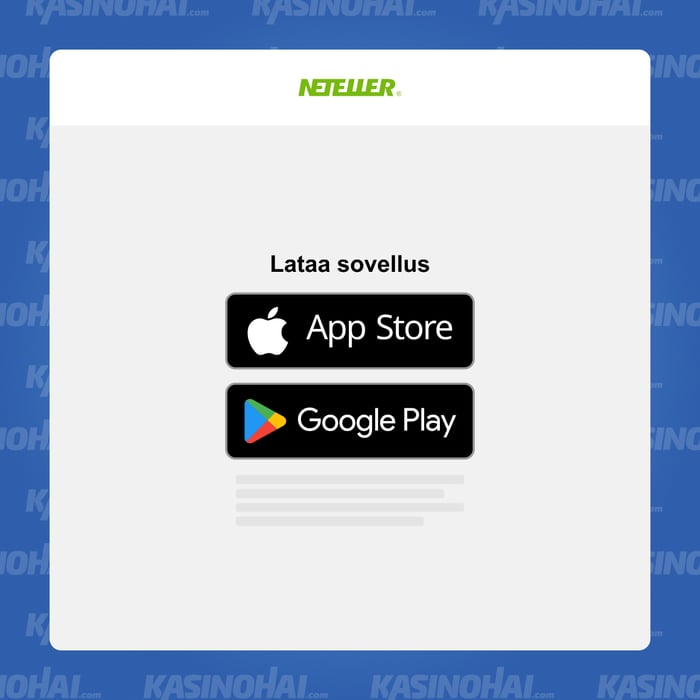 Siirry Netellerin sivuille tai lataa Neteller-mobiilisovellus laitteellesi.