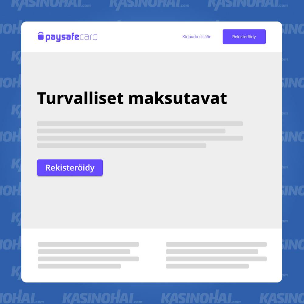 Siirry Paysafecardin sivuille