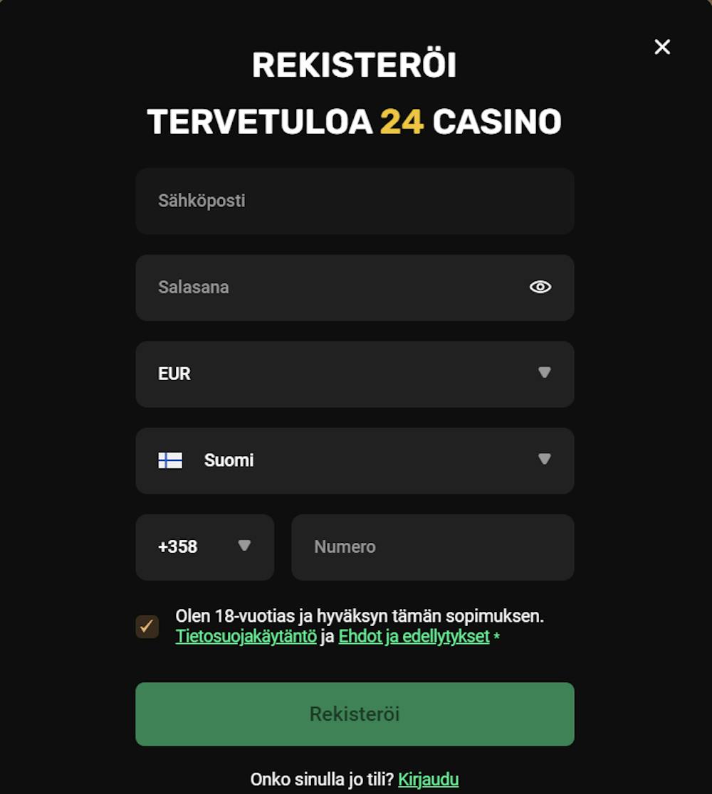 24casinon login