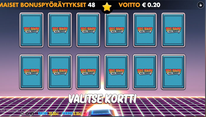 Kortin valinta Pelipeto-kasinolla.