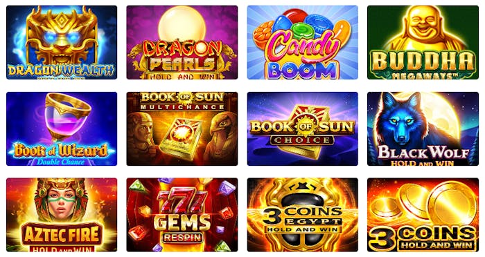 3 Oaks Gaming pelivalmistajan kolikkopelejä ja logoja.