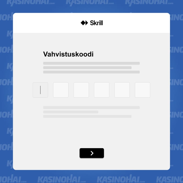 Syötä puhelimeesi lähetetty vahvistuskoodi.