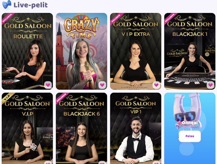7Signs casinolla voit pelata loistavia live kasinon pelejä kuten Gold Saloon VIP extra