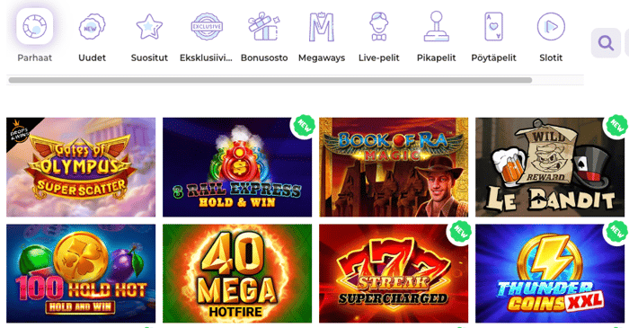 Alf Casinon kolikkopelien valikoimaan kuuluu suositut mahdollisuudet kuten Le Bandit
