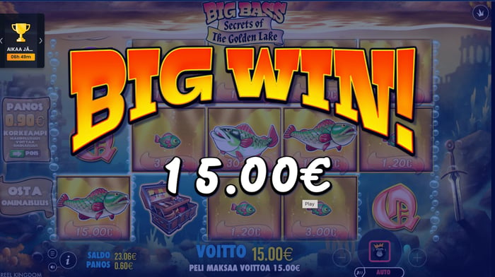 Andromedasino Cainon Big Bass Secrets of The Golden Lake -pelin Big Win.