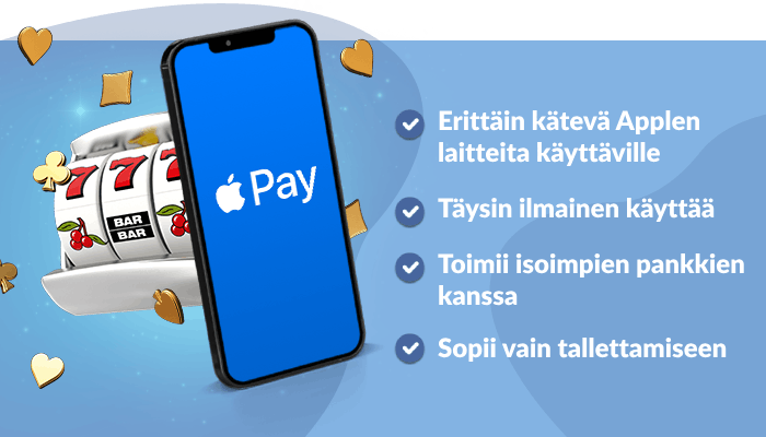 Apple Payn ominaisuuksia
