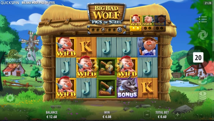 4,08 euron voitto Big Bad Wolf Megaways -slotista.