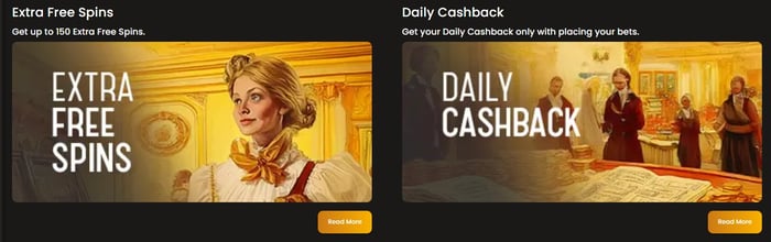 Art Casino bonuksiin kuuluu ilmaiskierroksia ja päivittäinen cashback.