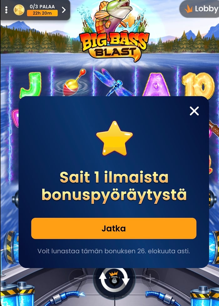 Bonuspyöräytys Hurmion kesäkampanjasta.