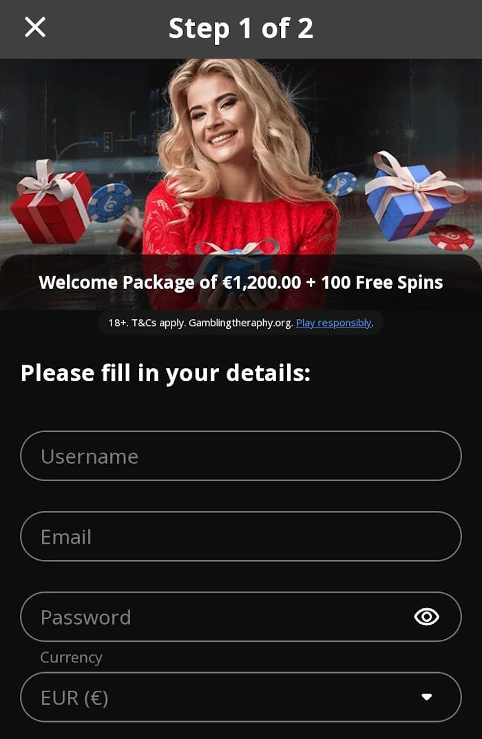 BCasino tilin avaus