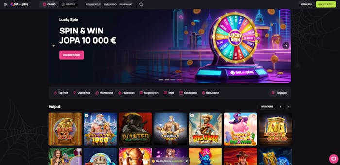 BetandPlay Casinon etusivu