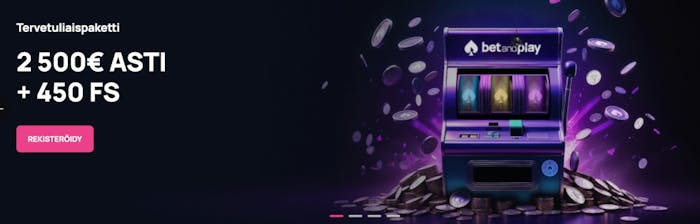 Nappaa tervetulobonus BetandPlay Casinolla