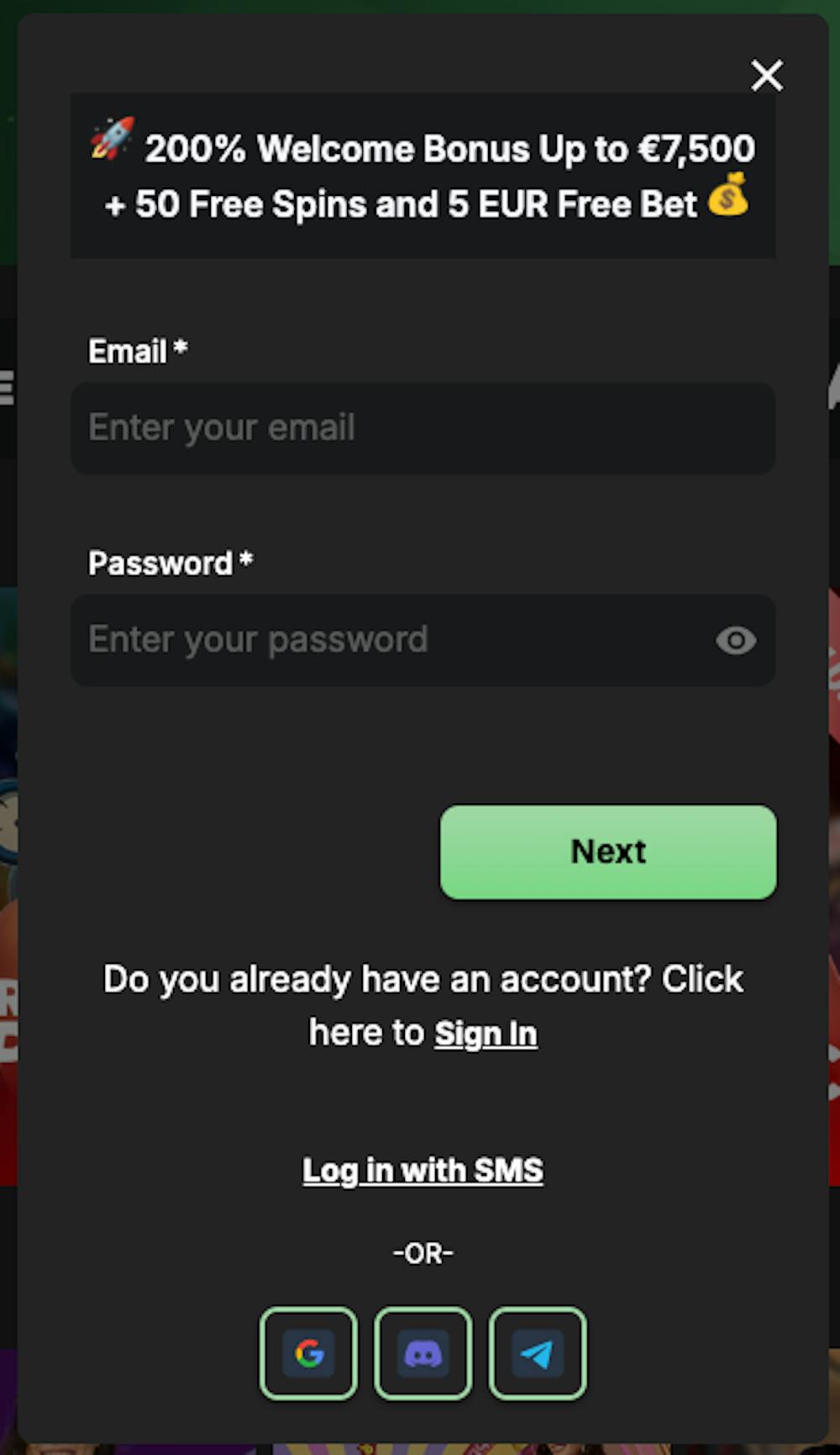 BetBlast Casino tarjoaa helpon ja nopean rekisteröitymisen