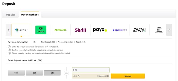 Betfair casino talletussivu ja maksutavat