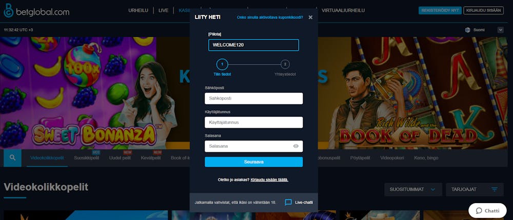 betglobalin login