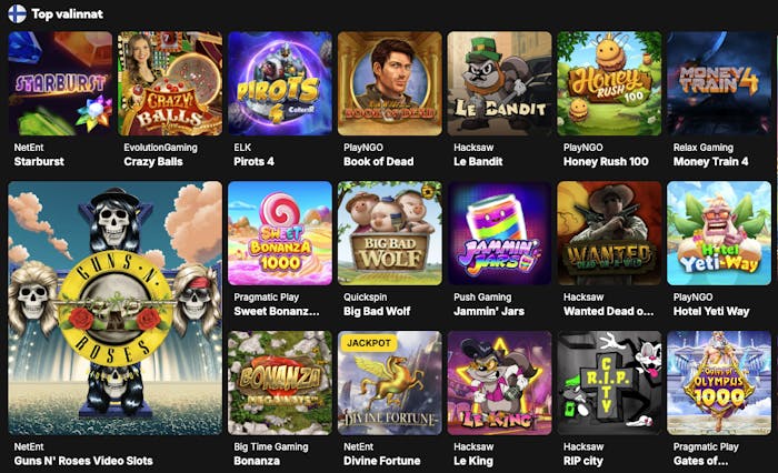 Kolikkopelien valikoima Bethard kasinolla tarjoaa monia hauskoja ja kuuluisia vaihtoehtoja