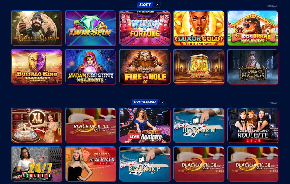 Bet n Flix Casino online-pelit