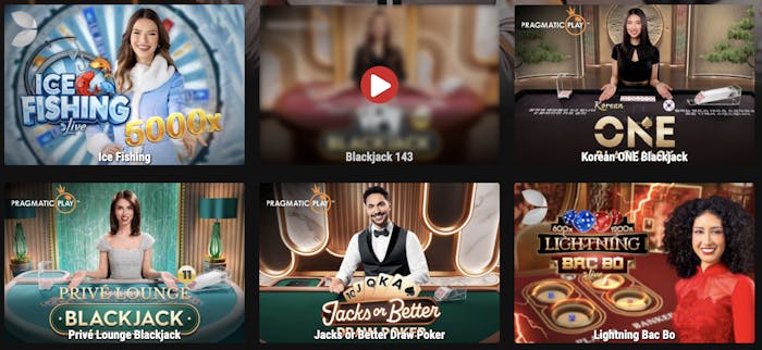 BetRebels kasinolta löytyy hauskoja live pelejä kuten Ice Fishing