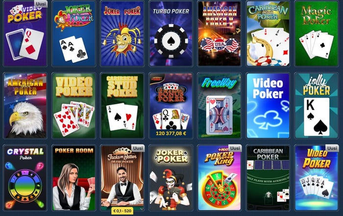 Videopokeripelit Betrepublic kasinolla.