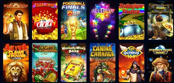 Betrino-kasinoihin suosittuihin peleihin on listattu esimerkiksi Book of Dead ja Starburst.