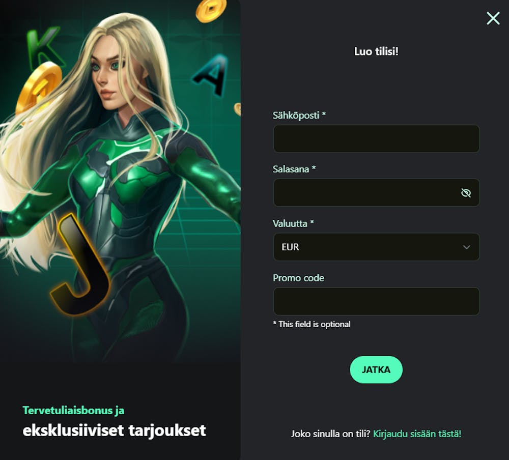 Betrix Casino tarjoaa tervetulobonuksen sekä kasinopelaajille että vedonlyöjille.