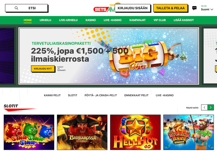 Betsamigo Casino etusivu