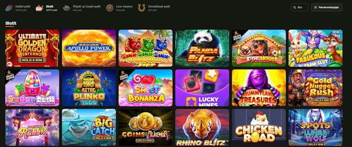 BetsBunny tarjoaa yli 15 000 kasinopeliä, mikä on valtava valikoima pelattavaa.