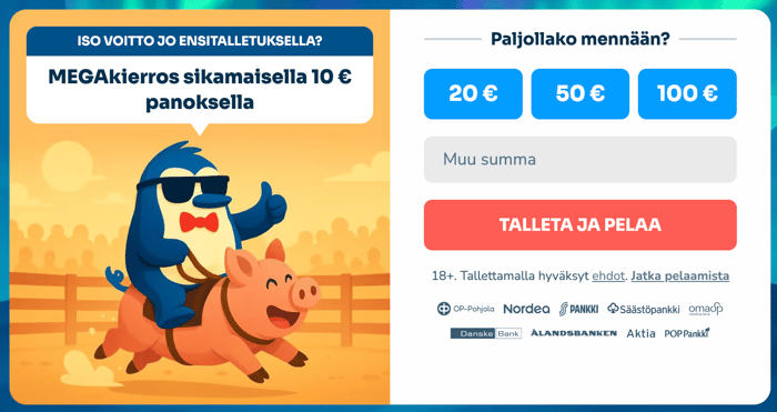 Aloita pelaaminen ja nappaa bonus mukaan BigWinillä