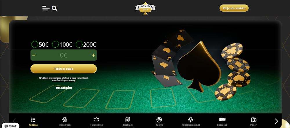 Blackjackcityn tervetulotarjous