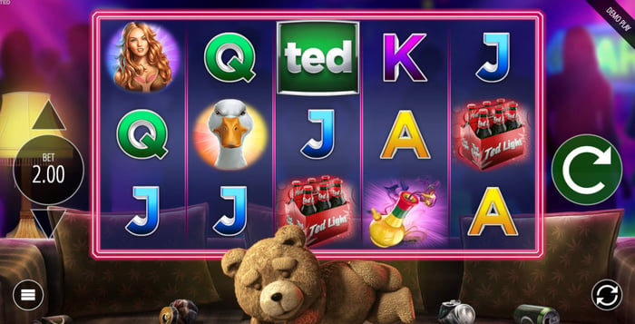 Näkymä Blueprint Gamingin Ted-pelistä