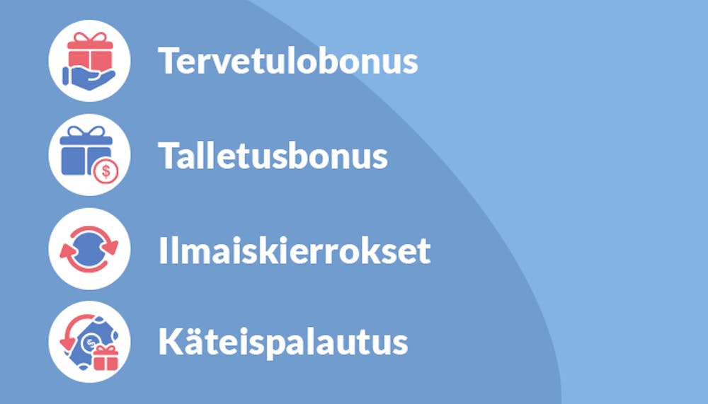 Erilaiset kasinotarjoukset