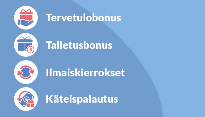 Erilaiset kasinotarjoukset