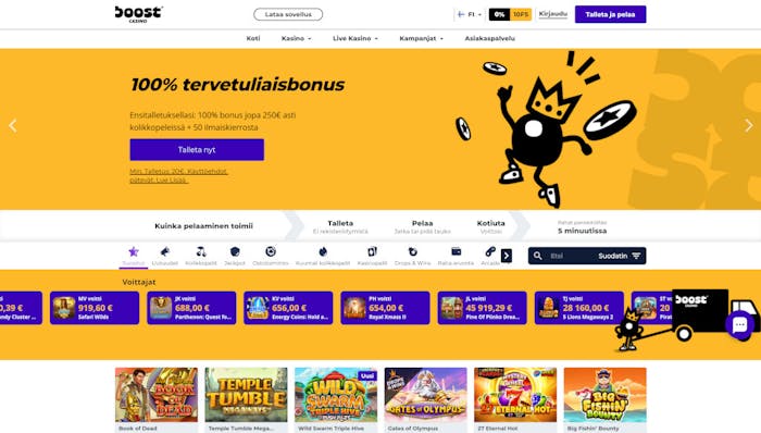Boost casino on selke? heti alusta alkaen