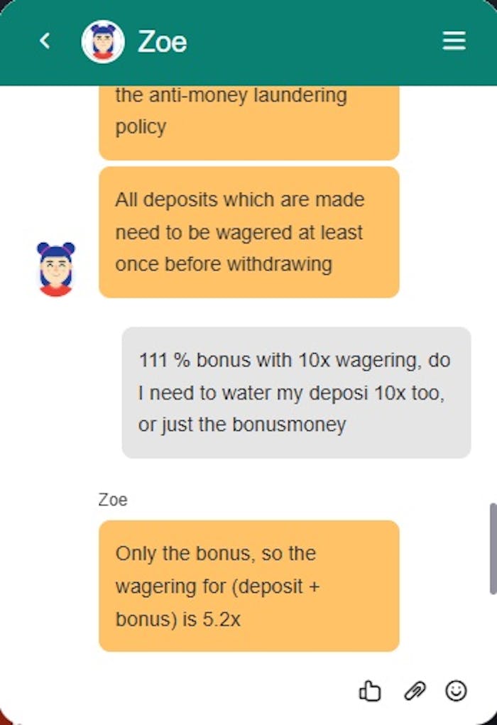 Zoe auttaa asiakaspalvelussa