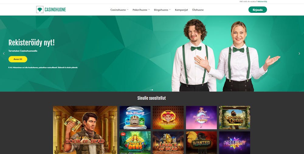 casinohuone frontpage