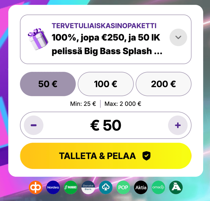 Voit napata matkaan bonuksen samalla kun aloitat pelaamaan CasinoLootsilla