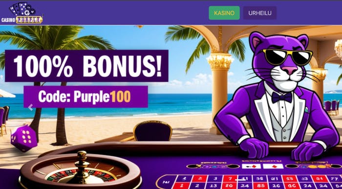 Casino Purple tarjoaa ison tervetuliaisbonuksen