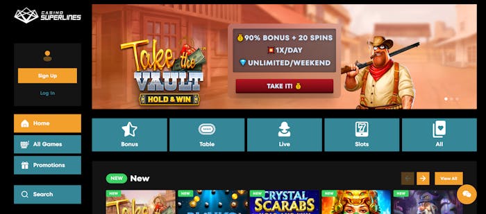 casinosuperlinesin tervetulotarjous