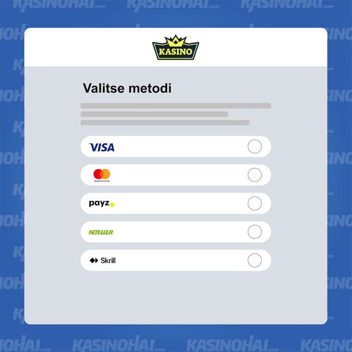 Tutustu vaihtoehtoihin ja päätä maksutapa