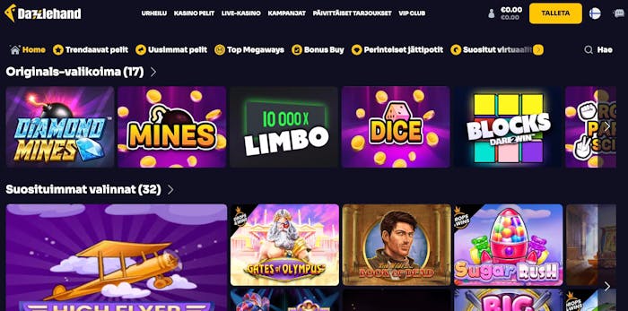 Dazzlehand Casinon etusivu