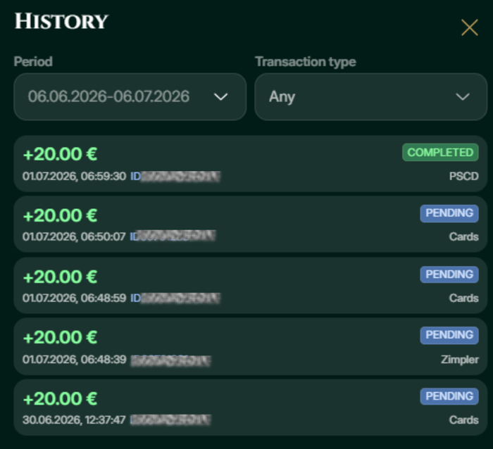 Cashlounge Casino talletus oli haastava, koska vasta viides yritys tallettaa meni läpi.