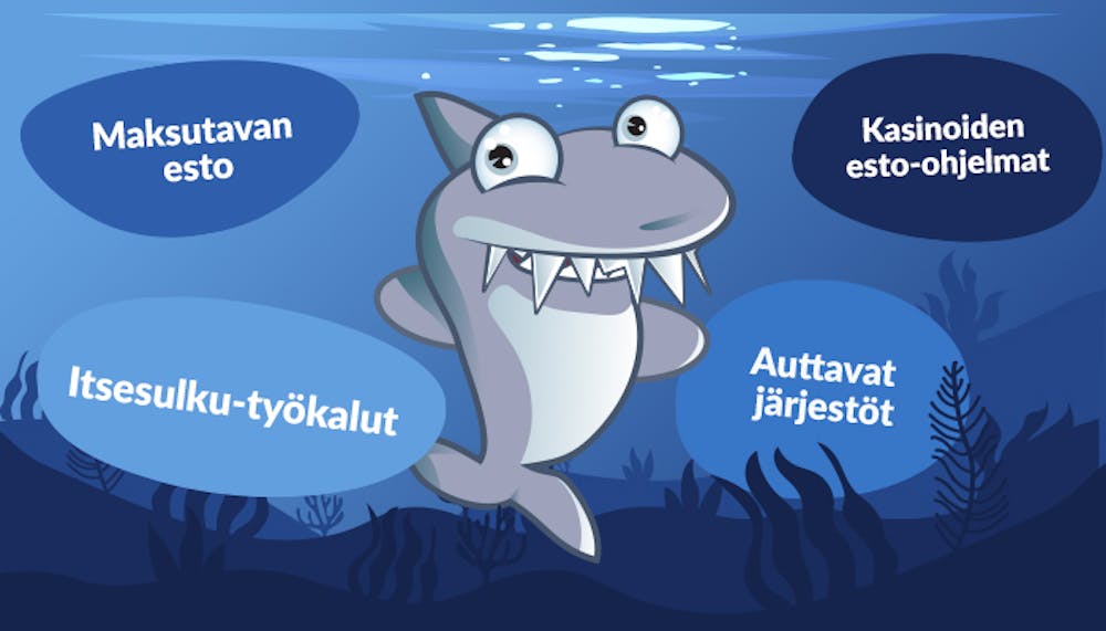 Kasinohai luettelee keinoja pelaamisen hallintaan: esimerkiksi auttavat järjestöt, maksutavan esto ja itsesulku-työkalut.