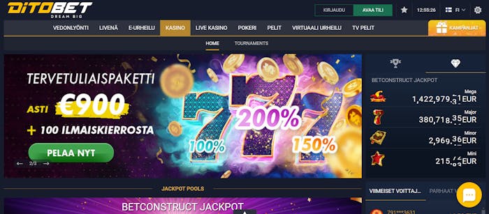 ditobetin tervetulotarjous