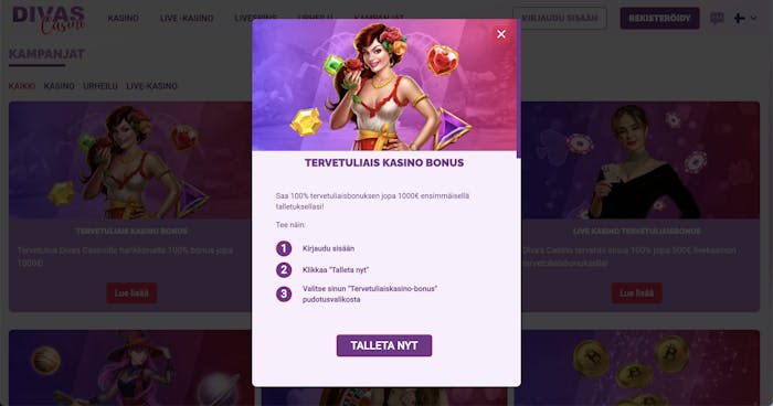Diva's Luck Casinobonus