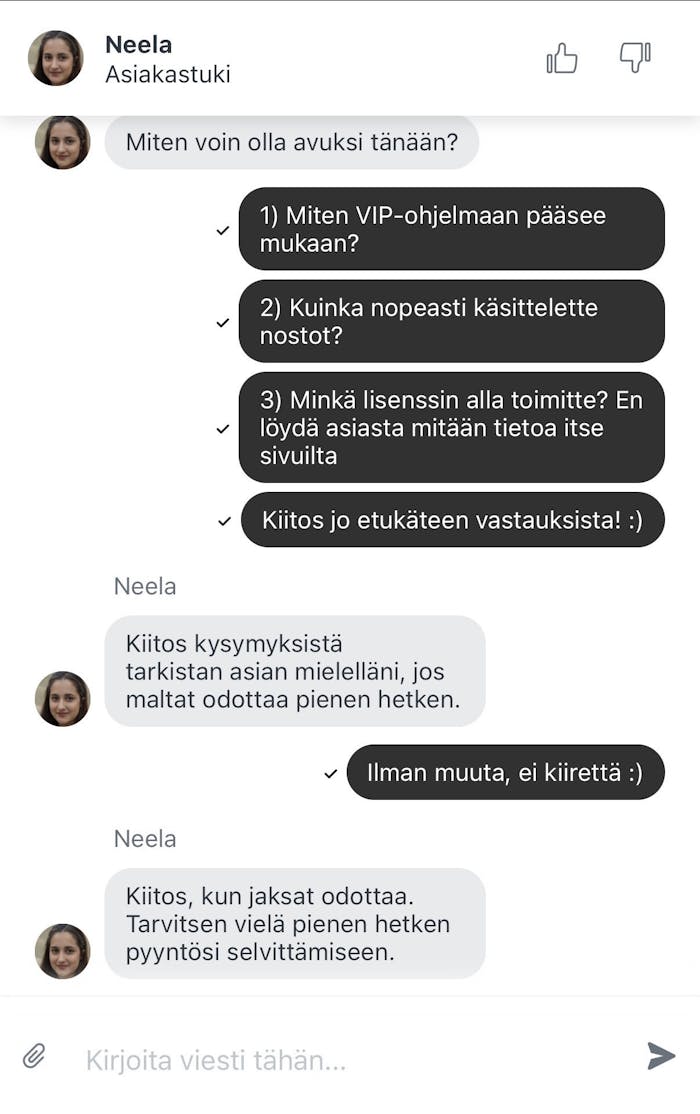 Dragonialla asiakaspalvelu vastaa suomeksi
