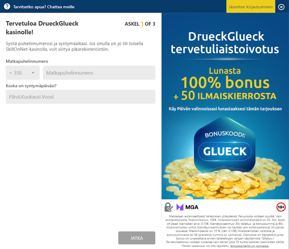 drueckglueckin login