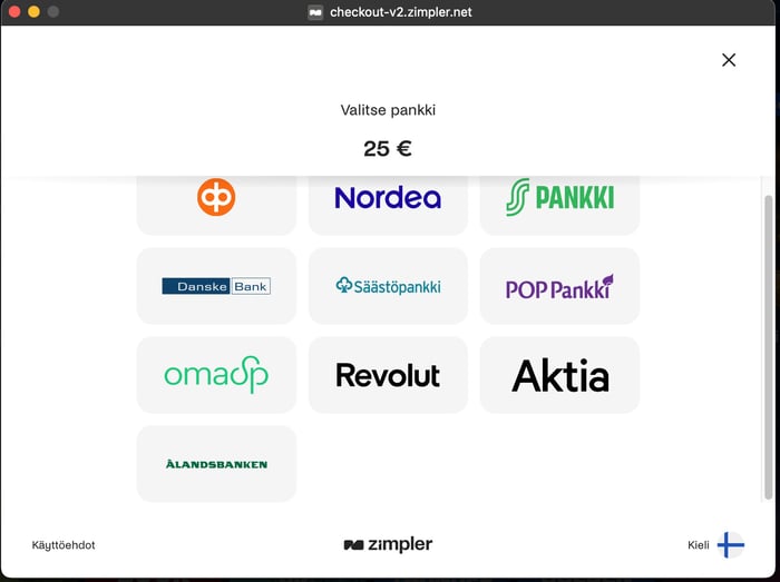 Luna Lootsin pankkivalikoima.
