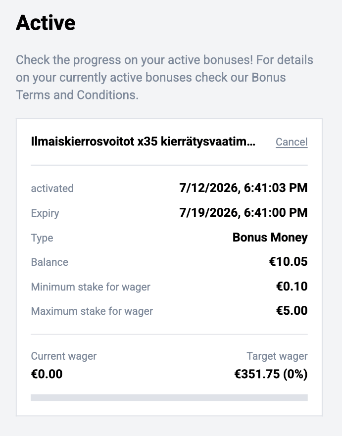 Big Bass Bonanza ilmaiskierrosvoittojen kierrätyksen lopputulos.